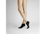 Sneakersocken HUDSON "DRY COTTON", Damen, Gr. 35-38, schwarz, Baumwollmischung, normal, Socken Sneakersocken, Climate Sole, atmungsaktiv