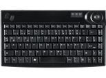Active Key AK-440-TU USB Mini-Tastatur mit integriertem Mini-Trackball Schwarz