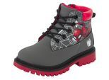 Schnürboots DISNEY "SPIDERMAN", Kinder, Gr. 24, schwarz, Synthetik, Schuhe Schnürboots, Winterschuhe, Winterboots, Schnürstiefel, Winterstiefel