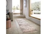 Teppich FLAIR RUGS "Drift Abstract, Glanzeffekt", multi, B:60cm H:7mm L:230cm, Polyester, Teppiche, Teppich, aus recyceltem Polyester, Wohnzimmer, Schlafzimmer, Esszimmer