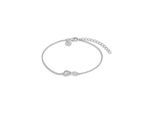 TOM TAILOR Damen Armband Infinity Silber 925 - Stein Zirkonia weiß, silber, Infinity, Gr. ONESIZE
