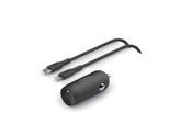BELKIN USB-Ladegerät "USB-C Kfz-Ladegerät inkl. Lightning, 1m", schwarz, B:12cm H:8cm T:20cm, Ladegeräte, USB-Ladegerät