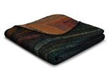 Wohndecke BIEDERLACK "Vivid Waves", schwarz, B:130cm L:170cm, Kaschmir, Wolle, Wohndecken, Wohndecke, kuscheliger Blickfang