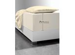 Spannbettlaken FLEURESSE "Comfort XL", beige (creme), 1 Stk., Mako-Jersey, 140x200 140x210 140x220 150x200 150x210 150x220 160x200 160x210 160x220 40cm, Mako-Jersey, Obermaterial: 96% Baumwolle, 4% Elasthan (LYCRA), Bettlaken, Spannbettlaken, Mako-Jersey, für Matratzen bis 40 cm Höhe, Bettlaken, Spannbetttuch