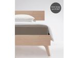 Spannbettlaken FLEURESSE "Comfort", grau (taupe), B:180cm, Jersey-Elasthan, Obermaterial: 96% Baumwolle, 4% Elasthan (LYCRA), Bettlaken, Spannbettlaken, langlebig & bügelfrei,Perfekte Passform durch POWER-STRETCH