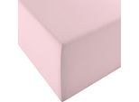 Spannbettlaken FLEURESSE "Comfort XL", rosa (rosé), 1 Stk., Mako-Jersey, 180x200 180x210 180x220 190x200 190x210 190x220 200x200 200x210 200x220 40cm, Mako-Jersey, Obermaterial: 96% Baumwolle, 4% Elasthan (LYCRA), Bettlaken, Spannbettlaken, Mako-Jersey, für Matratzen bis 40 cm Höhe, Bettlaken, Spannbetttuch