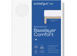 Matratzenauflage SCHLAFGUT "Baselayer Matratzenschutz Comfort", weiß, B:200cm H:30cm L:200cm, Bezug: 100% Baumwolle, Matratzenzubehör, Matratzenauflage, Wie ein Spannbettlaken