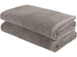 Saunatuch OTTO HOME "Regona, 80x200cm, flauschig und weich, 100% Baumwolle, 500 gr/m²", grau, B:80cm L:200cm, Frottier, Obermaterial: 100% Baumwolle, Handtücher, Saunatuch, Premium Handtücher mit Bordüre, Handtuch-Set, 5 Jahre Garantie