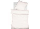 Bettwäsche FLEURESSE "Porto", beige, B/L: 155cm x 200cm, 1 Stk., 1 Stk., Buntgewebe, B/L: 80cm x 80cm, 2 Stk., Buntgewebe, Obermaterial: 100% Baumwolle, Bettwäsche, Bettwäsche, 100% Baumwolle, in Gr. 135x200, 155x220, 200x200cm, Reißverschluss