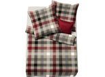 Bettwäsche FLEURESSE "Lech 3742", rot (klassik), B/L: 200cm x 220cm, 1 Stk., 2 Stk., Flanell, B/L: 80cm x 80cm & 80cm x 80cm, 3 Stk., Flanell, Obermaterial: 100% Baumwolle, Bettwäsche, Bettwäsche, Edelflanell, Baumwolle, in Gr. 135x200, 155x220, 200x200cm