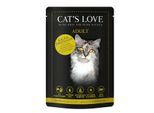 CAT'S LOVE Nassfutter Katze Adult in Gelee Kalb und Truthahn 24x85 g