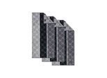 Handtuch JOOP "Handtuch Signature Cornflower Stripes 3er Pack", grau (schwarz), B:50cm, Obermaterial: 100% Baumwolle CO., Handtücher, Handtuch