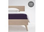 Spannbettlaken FLEURESSE "Jenny C aus feinfädigem Mako-Jersey", lila (lavendel), L:200cm, Mako-Jersey, Obermaterial: 100% Baumwolle, Bettlaken, Spannbettlaken, für Matratzen bis 23 cm Höhe