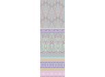 Plaid FLEURESSE "Plaid", blau (mint, blau), B:180cm L:270cm, Baumwolle, Wohndecken, Plaid, Mako Satin, in Gr. 180x270 cm, Plaid