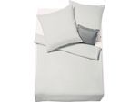 Bettwäsche FLEURESSE "Lech 3089", grau, B/L: 135cm x 200cm, 1 Stk., 1 Stk., Flanell, B/L: 80cm x 80cm, 2 Stk., Flanell, Obermaterial: 100% Baumwolle, Bettwäsche, Bettwäsche, Edelflanell, Baumwolle, in Gr. 135x200, 155x220, 200x200cm