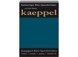 Spannbettlaken KAEPPEL "Spannbettlaken Biber", grün (smaragd), L:200cm, Biber, Obermaterial: 100% Baumwolle, Bettlaken, Spannbettlaken, 100% Baumwolle, kuschelig weich ideal für Winter
