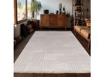 Teppich AYYILDIZ TEPPICHE "SAHARA 1112", beige, B:280cm H:12mm L:370cm, Polypropylen, Teppiche, Teppich, Läufer, Pflegeleicht / Strapazierfähig / Trend Colors/ Wohnzimmer