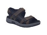 Sandale JOSEF SEIBEL "Emeric 06, espresso-kombi", Herren, Gr. 42, braun (espresso, kombi), Obermaterial: 100% Rindsleder Leather cow., Schuhe Sandale