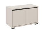Xora Garderobenbank, Anthrazit, Kaschmir, Kunststoff, 1-Sitzer, 80x50x38 cm, Garderobe, Garderobenbänke, Garderobenbänke