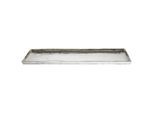 Ambia Home Tablett, Nickel, Metall, Uni, rechteckig, 29x3x77 cm, Tischkultur & Servieren, Tabletts