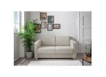 Livetastic , Beige , Textil , Uni , 159x88x87 cm , Made in EU , Stoffauswahl, Liegefunktion, einzeln ausziehbar, Rücken echt ,