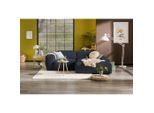 Mid.you , Blau , Textil , Ottomane rechts, L-Form , 252x170 cm , Made in EU , Wohnzimmer, Sofas & Couches, Wohnlandschaften, Ecksofas