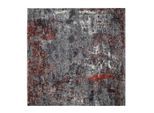Möbelix , Grau, Hellrot , Textil , Abstraktes , rechteckig , 200x200 cm , in verschiedenen Größen erhältlich , Teppiche & Böden, Teppiche, Webteppiche, Vintage Teppiche