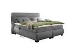 Mid.you , Dunkelgrau , Textil , H2 , 7-Zonen , 160x200 cm , Topper geteilt ,