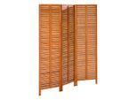 Gardenson , Naturfarben , Holz , Eukalyptusholz , massiv , 150x170x1 cm , FSC MIX , Scharniere in beide Richtungen drehbar , Kleinmöbel, Paravents