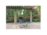 Gardenson , Schwarz, Dunkelgrau , Metall, Kunststoff , Füllung: Polyester , 78x66-105x162 cm , wetterbeständig, regenabweisend , Gartenmöbel, Gartenliegen, Schaukelliegen