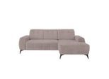 Livetastic , Taupe , Textil , Uni , L-Form , 258x180 cm , Made in EU , Typenauswahl, Stoffauswahl, seitenverkehrt erhältlich, Rücken echt, Armteil links, Armteil rechts, USB-Anschluss, USB-C-Anschluss ,