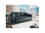 Livetastic , Blau , Textil , Uni , Füllung: Schaumstoff,Schaumstoff , 245x86x126 cm , Made in EU , Liegefunktion, Rücken echt , Wohnzimmer, Sofas & Couches, Sofas, Weitere Sofas, 4er Sofas