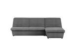 Looks by W.Joop , Graubraun , Textil , Uni , Ottomane links, L-Form , 274x168 cm , Made in EU, FSC MIX , Stoffauswahl, Rücken echt , Wohnzimmer, Sofas & Couches, Wohnlandschaften, Ecksofas