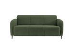 Livetastic , Dunkelgrün , Textil , 180x76x90 cm , Made in EU , Rücken echt, Armteil links, Armteil rechts , Wohnzimmer, Sofas & Couches, Sofas, 3er Sofas