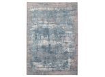 Musterring , Blau, Grau , Textil , rechteckig , 140x200 cm , in verschiedenen Größen erhältlich ,