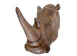 Möbelix , Braun , Kunststoff , Nashorn , 61x28x52 cm , zum Hängen, Tierfiguren , Dekoration, Dekofiguren & Skulpturen