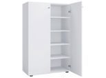 Mid.you , Weiß , Holzwerkstoff , 4 Fächer , 70x110x39 cm , Garderobe, Schuhaufbewahrung, Schuhschränke