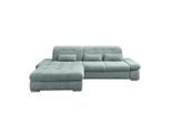 Livetastic , Blau , Textil , Uni , Füllung: Schaumstoff , Ottomane links, L-Form , 300x196 cm , Made in EU , Liegefunktion, seitenverkehrt erhältlich, Schlafen auf Sitzhöhe, Rücken echt, Armteil links, Armteil rechts , Wohnzimmer, Sofas & Couches, Schlafsofas, Ecksofas mit Schlaffunktion