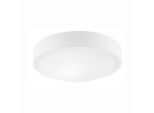 Möbelix , Weiß Hochglanz , Metall, Glas , oval , 26x8x8 cm , Made in Europe, Europäischer Sicherheitsstandard , Beleuchtung, Innenleuchten, Deckenleuchten, Deckenleuchten rund