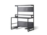 Livetastic , Schwarz , Metall, Holzwerkstoff , rechteckig , 70x148x120 cm , Büromöbel, Schreibtische, Schreibtische