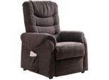 Livetastic , Dunkelbraun , Textil , 76x106x94 cm , Stoffauswahl, Relaxfunktion ,