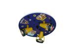 Niermann , Blau, Mehrfarbig , Kunststoff, Holzwerkstoff , Fahrzeuge , rund , 15 cm , verstellbare Spotlights , Beleuchtung, Innenleuchten, Deckenleuchten, Kinderzimmer Deckenleuchten