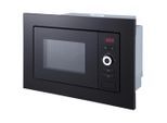 Respekta , Schwarz , Metall, Kunststoff, Glas , 59.5x38.8x34.4 cm , Digitaldisplay, Garraumbeleuchtung, Grillfunktion, automatische Auftaufunktion, digitaler Timer, Kindersicherung , Küche, Küchenelektrogeräte, Mikrowellen, Einbau-Mikrowellen
