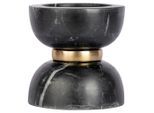 Kayoom , Schwarz, Goldfarben , Metall, Stein , 12.75x14x12.75 cm , zum Stellen , Dekoration, Kerzen, Kerzen- & Teelichthalter