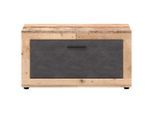 Mid.you , Graphitfarben, Sonoma Eiche , Kunststoff, Holzwerkstoff , Holz , 88.9x48x40 cm ,
