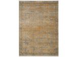 Dieter Knoll , Goldfarben , Textil , Abstraktes , rechteckig , 80x150 cm , Oeko-Tex® Standard 100 , für Fußbodenheizung geeignet, rutschfest, in verschiedenen Größen erhältlich, für Hausstauballergiker geeignet, antistatisch, pflegeleicht, strapazierfähig, reißfest , Teppiche & Böden, Teppiche, Webteppiche, Vintage Teppiche