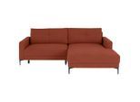 Ondega , Rostfarben , Textil , Füllung: Schaumstoff , L-Form , 238x162 cm , Stoffauswahl , Wohnzimmer, Sofas & Couches, Schlafsofas, Ecksofas mit Schlaffunktion