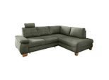 Livetastic , Dunkelgrün , Textil , 261x206 cm , Liegefunktion, Rücken echt, Armteil links , Wohnzimmer, Sofas & Couches, Schlafsofas, Schlafsofas