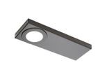 Möbelix , Schwarz , Metall , 10x24x19 cm , Beleuchtung, Möbelbeleuchtung, Unterbauleuchten