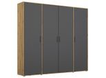 Rauch Möbel , Grau, Eiche Artisan , Holzwerkstoff , 7 Fächer , 187x194x53 cm , Blauer Engel, BQ - Bündnis für Qualität, Made in Germany ,